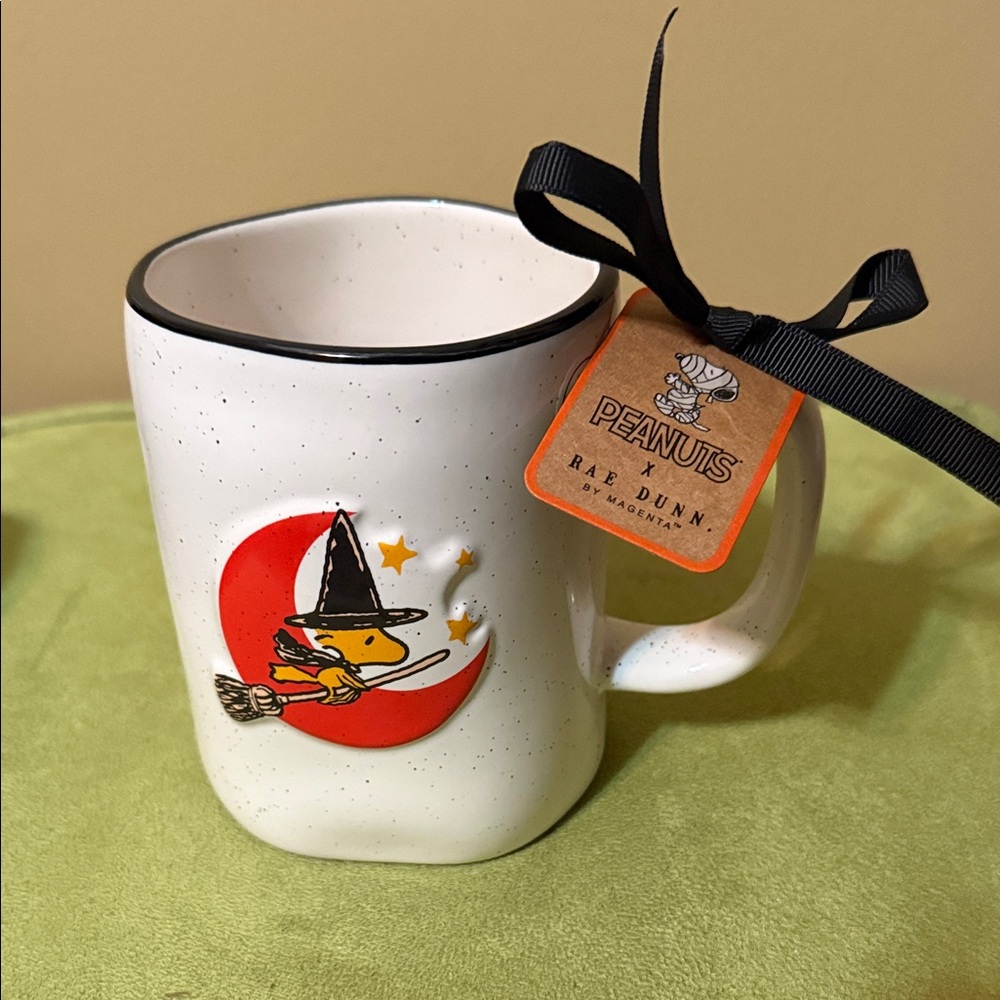 Rae Dunn The Peanuts Woodstock Happy Halloween Double Sided Mug